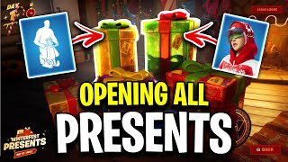 All Fortnite Winterfest Gifts 2022 REVEALED FREE ITEMS [upl. by Deeann349]