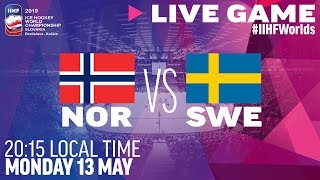 Norway vs Sweden  Full Game  2019 IIHF Ice Hockey World Championship [upl. by Natty]