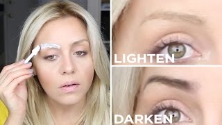 DIY How To Lighten or Darken your eyebrows  The Salon Method [upl. by Nyllij]