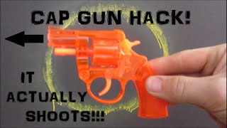 CAP GUN HACK SpitWad Shooter TOY Actually Working [upl. by Anitnas]