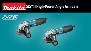 MAKITA SJS™II HighPower Angle Grinders GA4542C GA5042C [upl. by Lathe602]