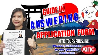 Japan Visa Application Form 1 [upl. by Reeta]