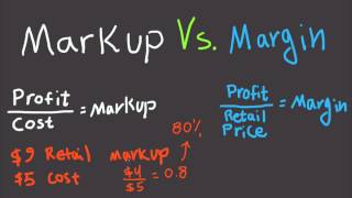 Markup Vs Margin Explained For Beginners  Difference Between Margin and Markup [upl. by Vittorio]