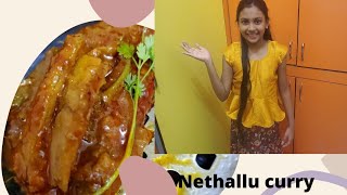 Nethallu curry in pot [upl. by Maretz]