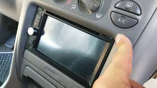 TOYOTA COROLLA 1999 UPGRADE TO 2 DIN STEREO UNIT YOU JUST EXCLUDE THE 2 DIN BOTTOM BOX STORAGE [upl. by Mercy]