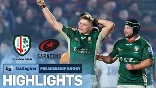 London Irish v Saracens  HIGHLIGHTS  Friday Night Thriller  Gallagher Premiership 202223 [upl. by Devol699]