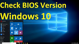 How to Check BIOS Version on windows 10 [upl. by Eirellam]