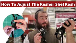 How to wear and adjust Tefillin Shel Rosh Kesher  head Knot Double and single Daled  Dalet Square [upl. by Hnahc892]