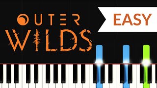 Outer Wilds  Outer Wilds Soundtrack  Andrew Prahlow EASY Piano Tutorial [upl. by Anayk252]