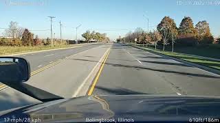 BigRigTravels LIVE  Bolingbrook to Hodgkins IL 102922 844 AM [upl. by Oberheim]