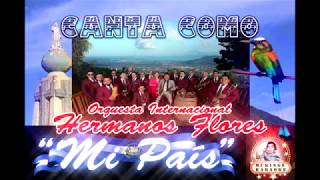 Mi Pais Karaoke Orquesta Hermanos Flores [upl. by Laenaj]