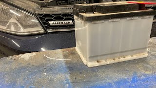 Vw Golf Alltrack Battery Replacement [upl. by Felisha169]