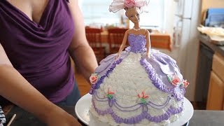 How To Make A Barbie Cake  Cake Decorating [upl. by Ontine]