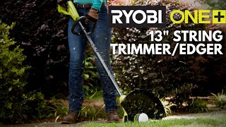 RYOBI 18V ONE 13quot String TrimmerEdger [upl. by Launam656]