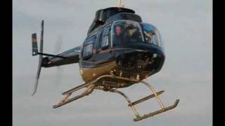 Bell 206 L3 Long Ranger HAVIP helicopter landing [upl. by Goldshlag]