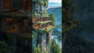 Cliffside Luxury Inside a Stunning Glass House with a Terraced Balcony nature cabinview [upl. by Ainezey]