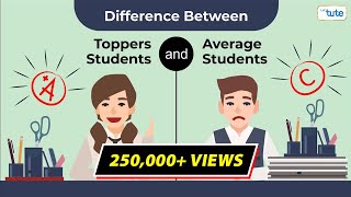 Difference between Toppers and Average Students  How to Become a Topper  Habits  Letstute [upl. by Vitus]