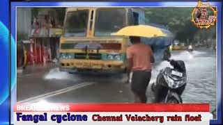 fangal cyclone 🌀 Chennai Velachery float [upl. by Oniuqa]