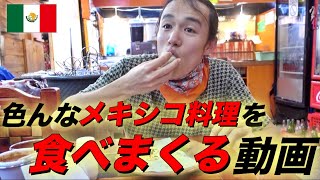 【タコスだけじゃない】メキシコ料理8連発！屋台も充実していて、旅人の財布に優しい、安くて満足。《世界196ヶ国 制覇の旅》 [upl. by Yrem872]