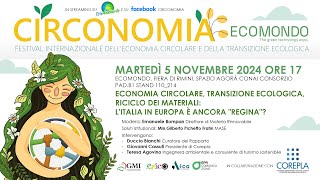 Economia circolare transizione ecologica riciclo dei materiali [upl. by Ayirp621]