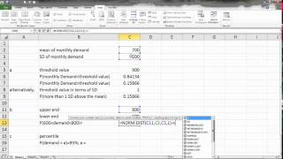 Normal Distribution Excel Example 1 [upl. by Berenice]