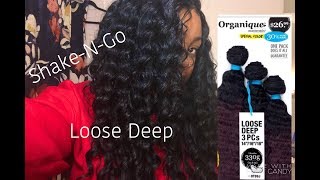 Beauty Supply Hair ShakeNGo Organique Mastermix Loose Deep Wave [upl. by Nylecaj387]