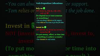 VerbPreposition Collocations  Learn English Collocations  Easy English Speaking  short [upl. by Rinum]