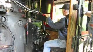 Southern Steam Locomotive 4501 Cab Ride Tennessee Valley Railroad Museum 672015 [upl. by Skees]