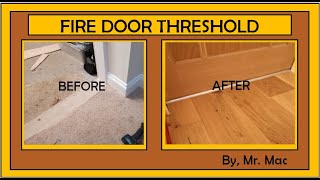 How to INSTALL a Fire Door Threshold  MrMacHowto [upl. by Mccoy436]