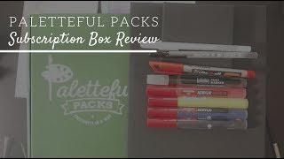 Paletteful Packs Art Subscription Review [upl. by Aivon]