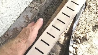 Channel Drain in PAVERS  How To Repair [upl. by Ellinehc814]