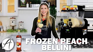 How to Make a Frozen Peach Bellini  Granita Machine Recipe [upl. by Russ]