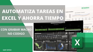 AUTOMATIZA TAREAS en Excel SIN CODIGO  Grabar Macros [upl. by Acenom]