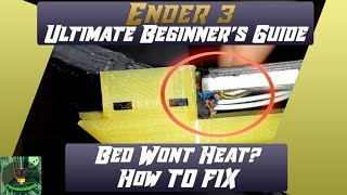 3d printer bed wont heat Check your wires HOW TO FIX [upl. by Essam]