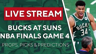 LIVE STREAM NBA Finals Game 4  Suns at Bucks Preview and Props [upl. by Stewart18]