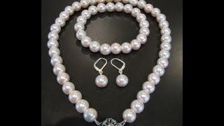 How to Make A Pearl Necklace [upl. by Atinele]