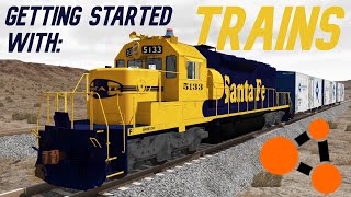 Get Started with TRAINS in BeamNGdrive [upl. by Ahteral]