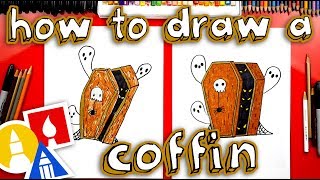 How To Draw A Coffin For Halloween [upl. by Aicemat466]