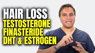 Hair Loss Testosterone DHT Finasteride and Estrogen How Does It All Fit Together [upl. by Dyob]