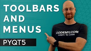 Adding Toolbars and Menus with PyQt5 Designer  PyQt5 GUI Thursdays 10 [upl. by Itteb]