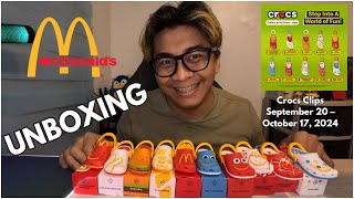 Unboxing the Adorable McDonalds x Crocs Toy Clips 🍟👟 Collect Them All [upl. by Tyree]