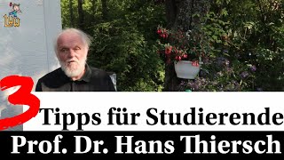 Soziale Arbeit 3 Tipps für Studierende von Prof Dr Hans Thiersch [upl. by Enyalahs316]