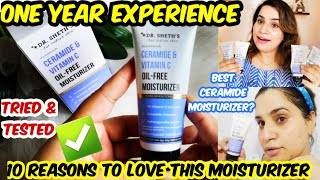 DrSheth’s Ceramide and Vitamin C Oil Free Moisturizer Review  ⛔ Tried amp Tested over a Year ⛔ [upl. by Leff]