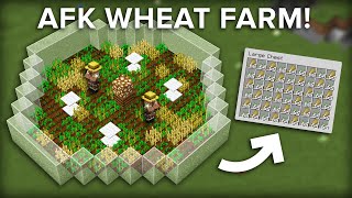 Minecraft Easiest Villager Wheat Farm  150 Per Hour [upl. by Geibel]