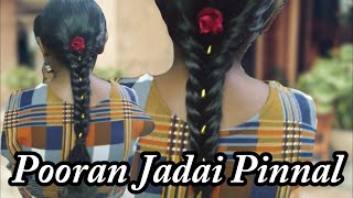 Pooran jadai pinnal in Tamil hair style for girls in Tamil hair style [upl. by Yenial]