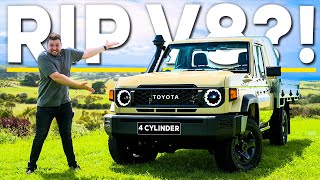 RIP V8 4Cylinder 2024 Toyota Land Cruiser 70 Series Review [upl. by Shepp]