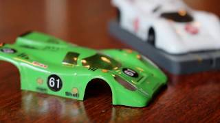 HO Slot Car Lexan Body Tips Part 3 Taping and Detailing [upl. by Annoyt]