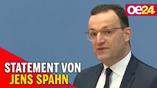 Harter Lockdown in Deutschland ab Mittwoch Statement von Jens Spahn [upl. by Jessabell625]