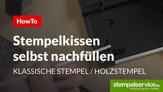 Stempelkissen nachfüllen  So geht´s [upl. by Tawnya]