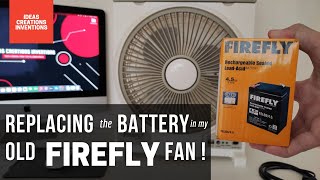 Replacing the battery in my old Firefly fan [upl. by Eart]